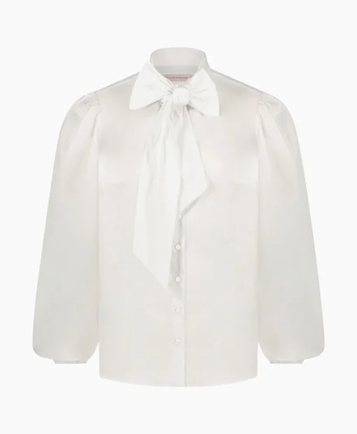 Studio Anneloes Blouse Shirley Poplin Wit*Dames Blouses