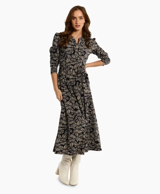 Studio Anneloes Jurk Sira Flower Dress Zand*Dames Jurken
