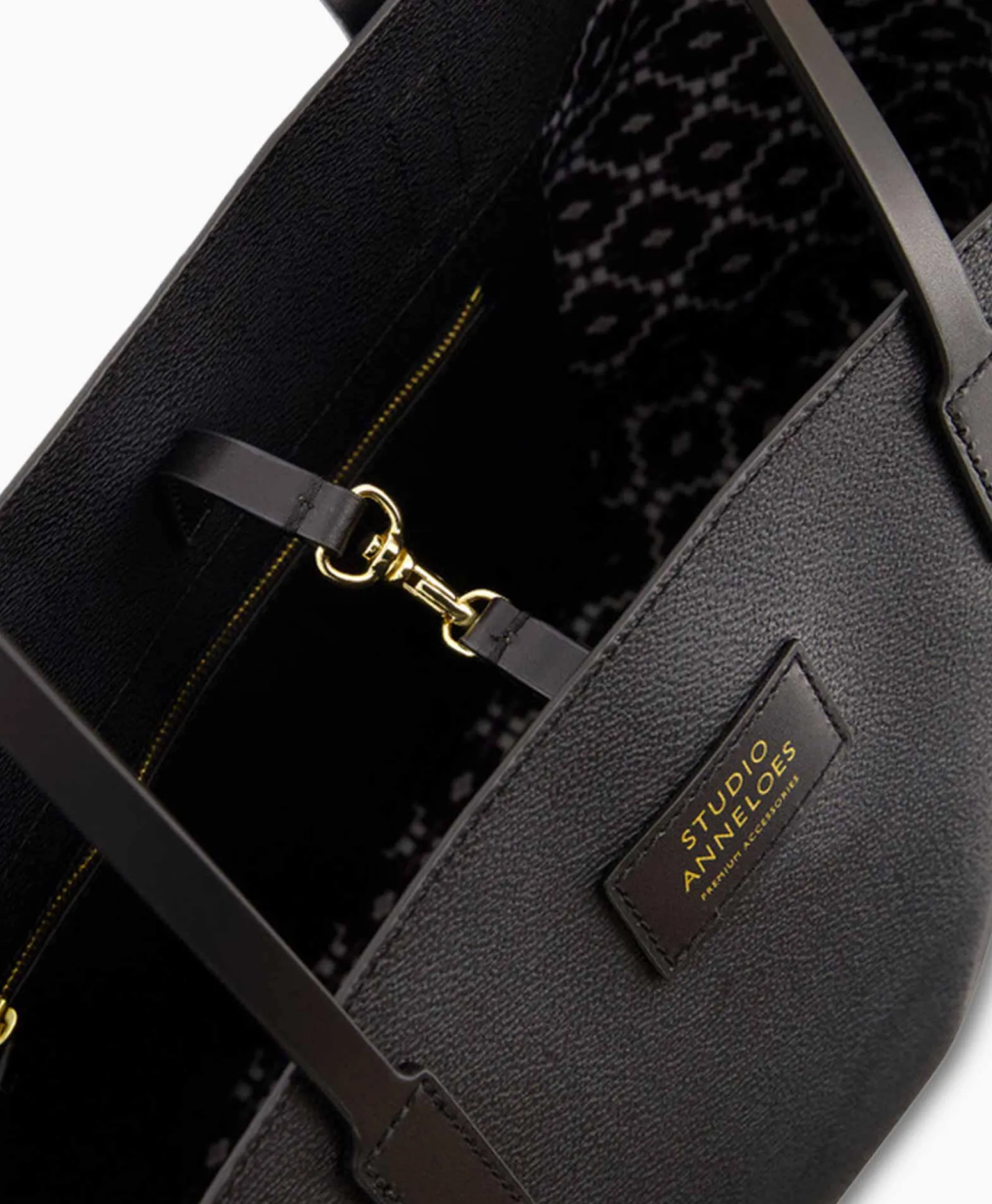 Studio Anneloes Sneaker Shopper Sa Solid Zwart*Dames Tassen