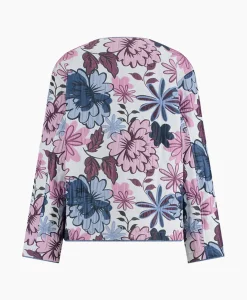 Studio Anneloes Top Esra Jaquard Flower Jacket Ecru*Dames T-Shirts & Tops