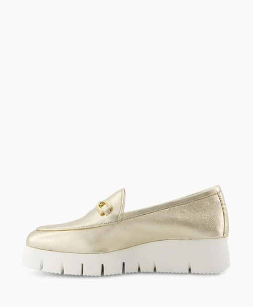 Unisa Loafer Famo_Lmt Goud*Dames Instappers