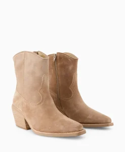 Via Vai Enkellaars Eveline Beige*Dames Laarzen
