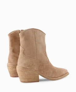 Via Vai Enkellaars Eveline Beige*Dames Laarzen