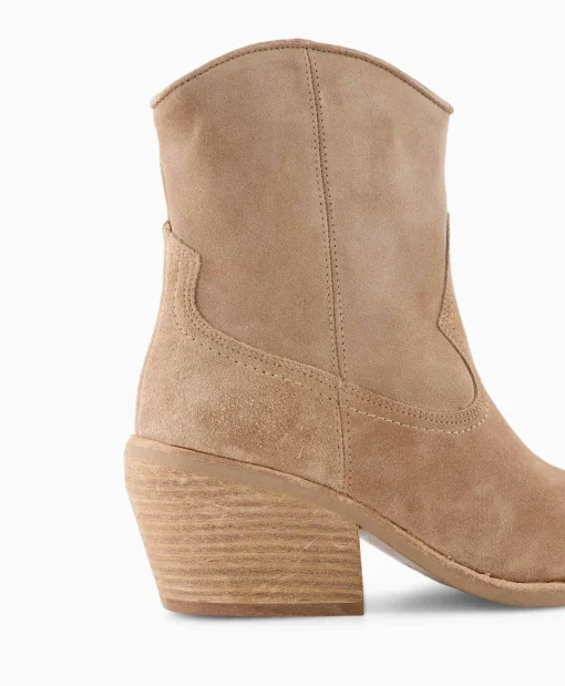 Via Vai Enkellaars Eveline Beige*Dames Laarzen