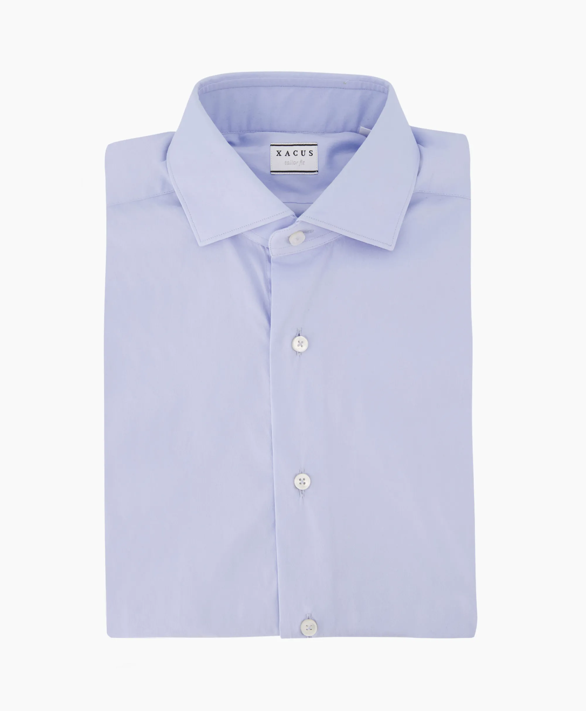 Xacus Tailor Fit Shirt Licht Blauw*Heren Overhemden