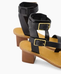 Zadig & Voltaire Zadig & Voltaire Sandaal Met Hak Cecilia Caprese Sandal Leather Zwart*Dames Sandalen