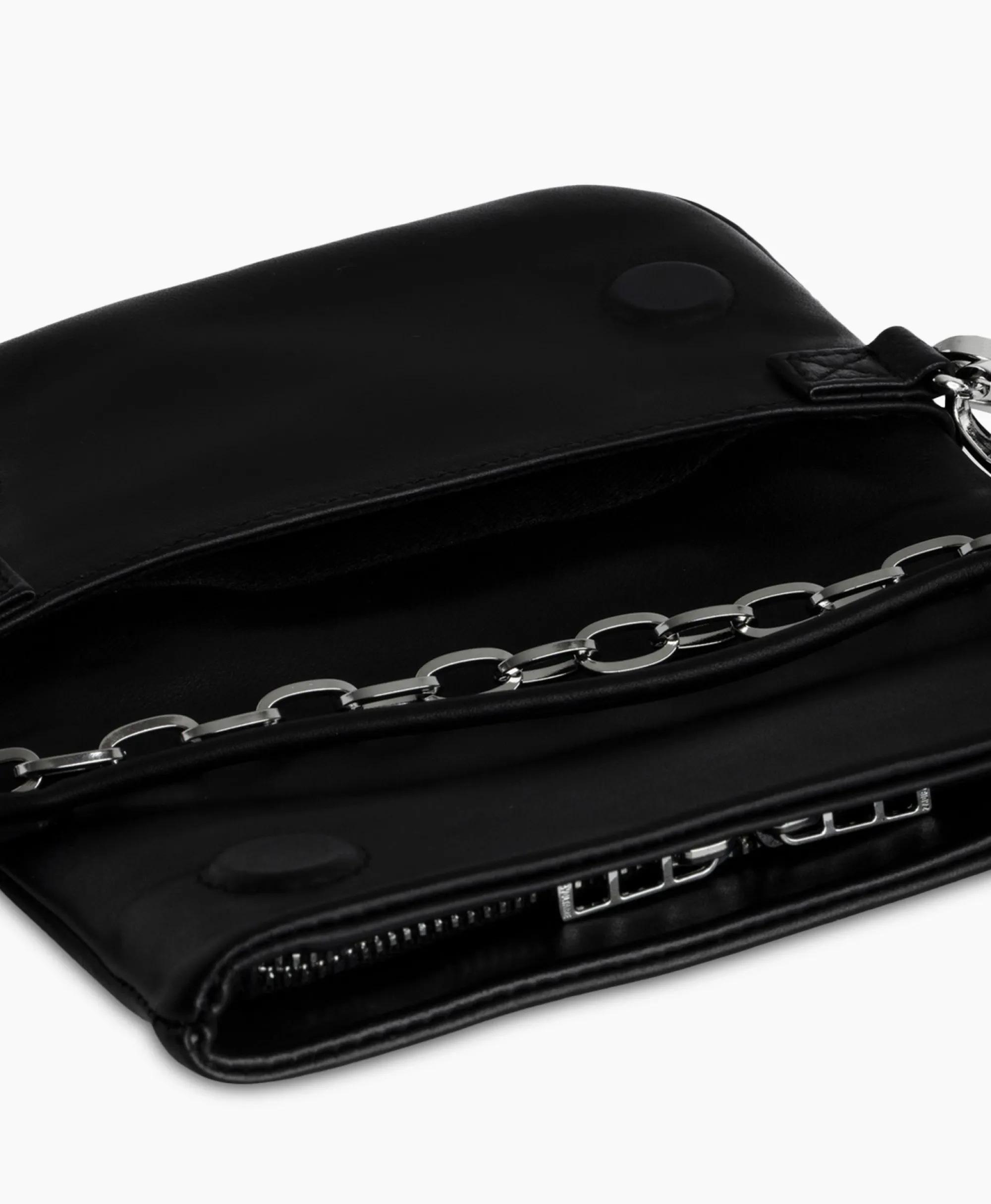 Zadig & Voltaire Zadig & Voltaire Schouder / Hand Tas Rock Eternal Smooth Calfskin Zwart*Dames Tassen